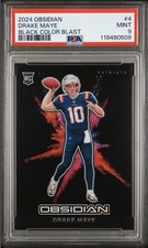 2024 Obsidian Black Color Blast - Drake Maye #4 Rookie PSA 9  ** Pop 25 **