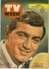 TV WEEK (Victoria)  Nov 3 1962 LIONEL LONG