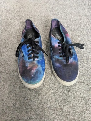 VANS Galaxy Print Space Theme Multicolor Low Top Lace-Up Athletic Sneakers