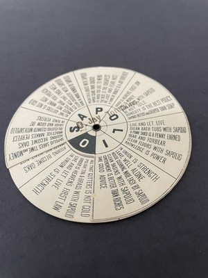 Sapolio Soap Advertiser Disc Puzzle