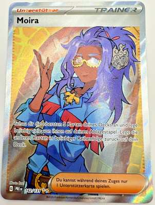 Pokemon Karte TCG Moira 142/131 Prismatische Entwicklung Holo Deutsch NM