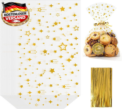Bodenbeutel 180x300mm mit Verschluss für Lebensmittel & Süßigkeiten, 100 Stk