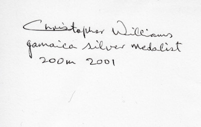 Christopher Williams (JAM) Olympia 2000 Silber in der Leichtathletik