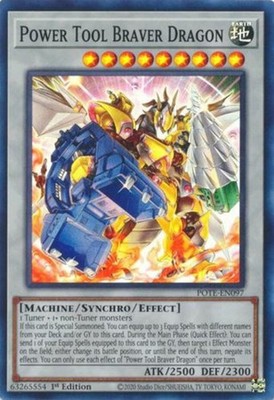 Power Tool Braver Dragon - POTE-EN097 - Super Rare - 1st Edition - Near Mint