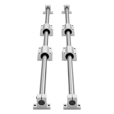 Uimoso Linear Rail Kit SFC25 2Pcs 1000mm(39.4in) Guide Rails with 4 Slide Blocks