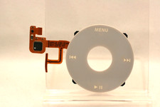 White Clickwheel Buttons for Apple iPod Video Classic 5th 5.5 A1136 Click Wheel