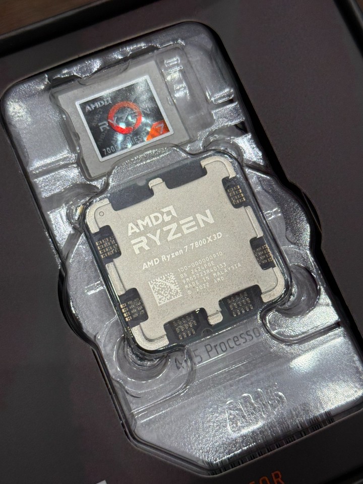 AMD Ryzen 7 7800X3D Processor (4.2 GHz, 8 Cores, Socket AM5) 100 ...