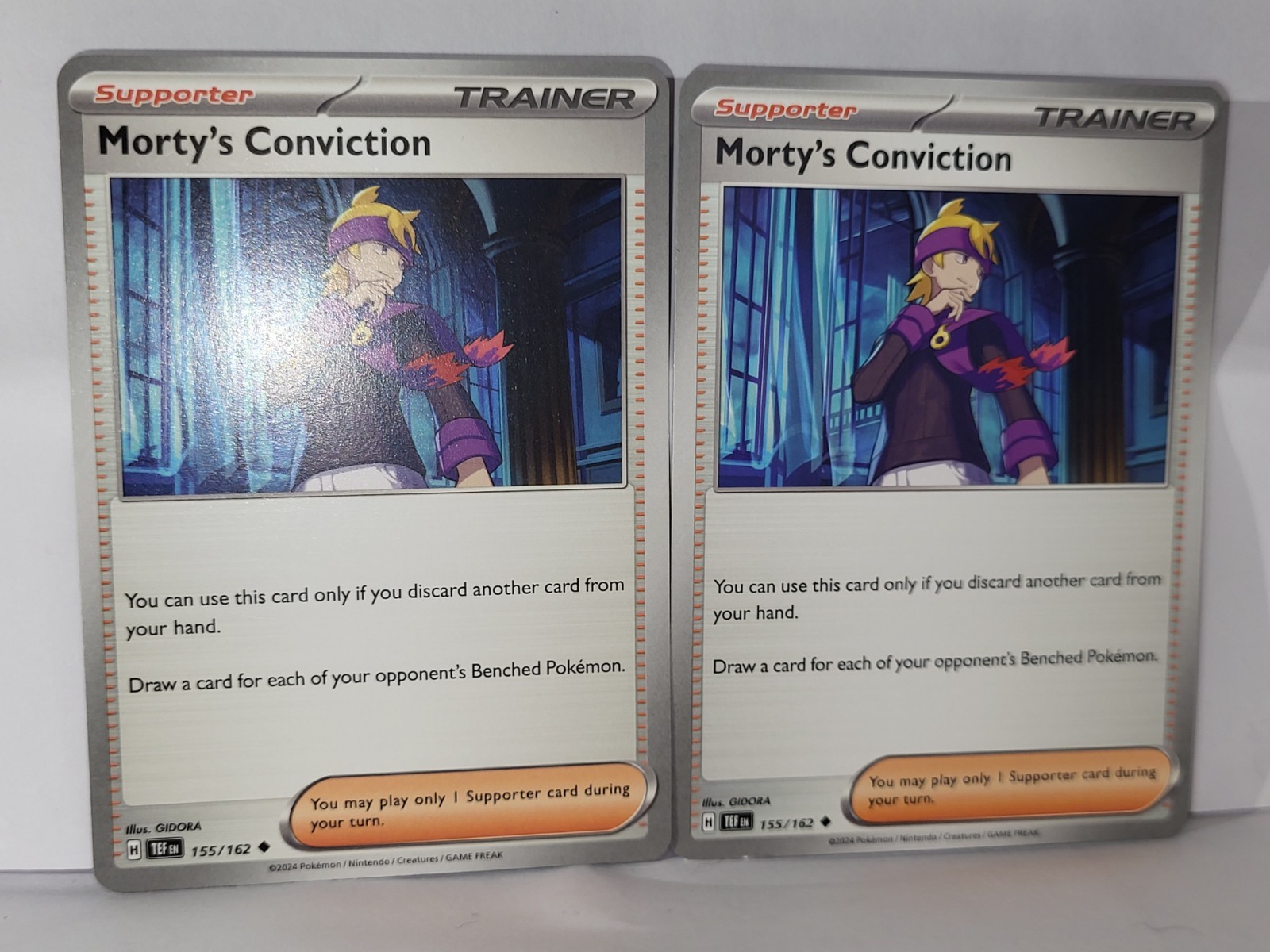 Morty’s Conviction 155/162 Pokemon TCG Temporal Forces 2x Playset