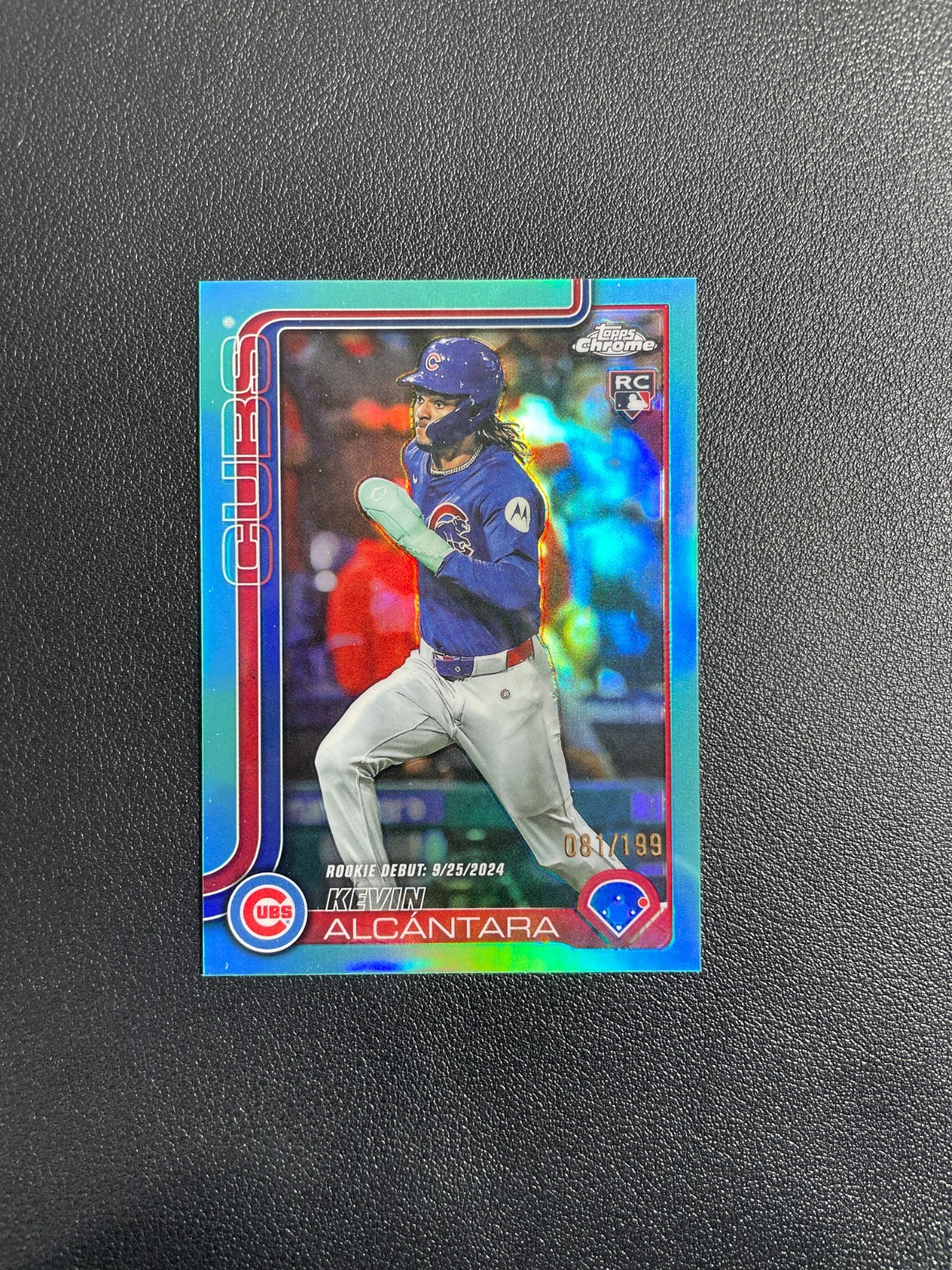 2025 Topps Chrome Update Kevin Alcantara Rc Rookie Debut Aqua 081/199 BJBY