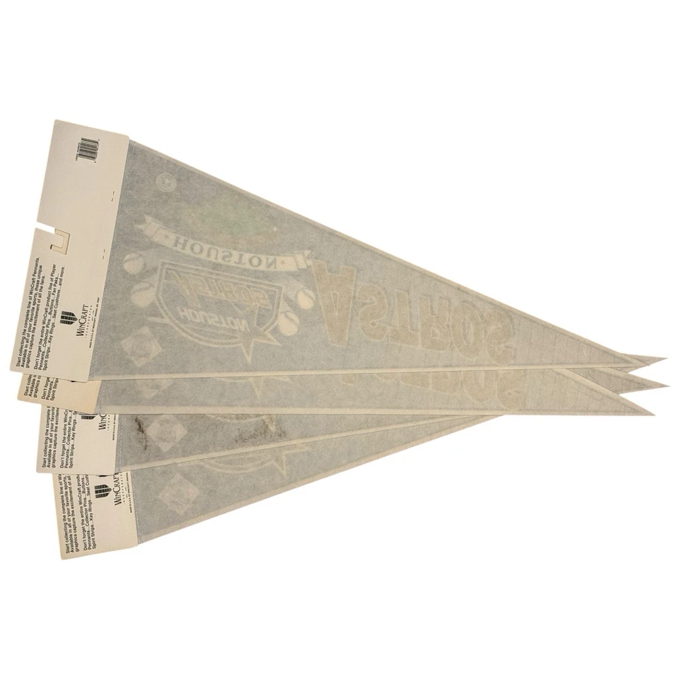 Houston Astros вымпел MLB бейсбол войлок 12 x 30 WinCraft новый из старых запасов с ярлыком ретро логотип - Изображение 4 из 4