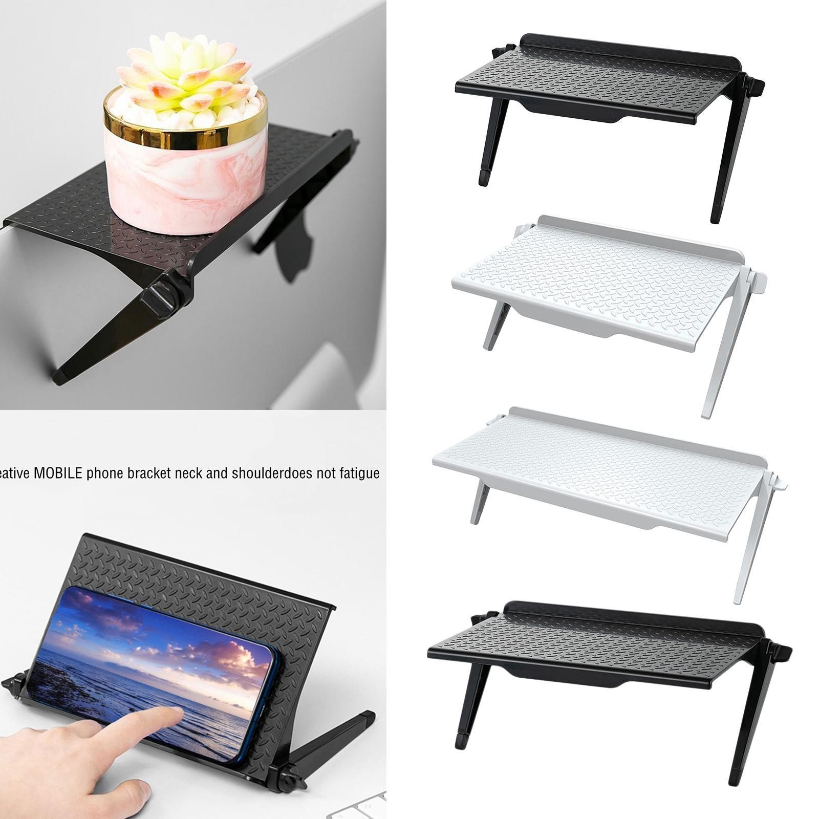 Soporte de almacenamiento de pantalla de estante superior para TV para transmisión de oficina en casa