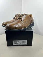 Johnston & Murphy Men's SHULER BICYCLE Oxford SIZE 8.5 M Saddle Tan Office HOCO