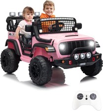 24V Ride on Toys for Big Kids, 2-Seater Electric Ride on Car Truck