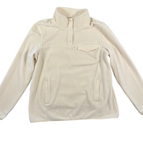 32 Degrees Heat Womens Fleece Pullover Midweight Snap Arctic Size Large