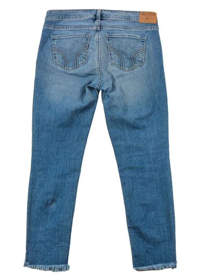 Hollister California Damen Distressed Zerrissen Boyfriend Jeans Denim Größe 27 - Bild 3 von 4
