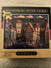 Rothenburg OB Der Tauber 1000 Piece Dowdle Puzzle Made in USA New Germany