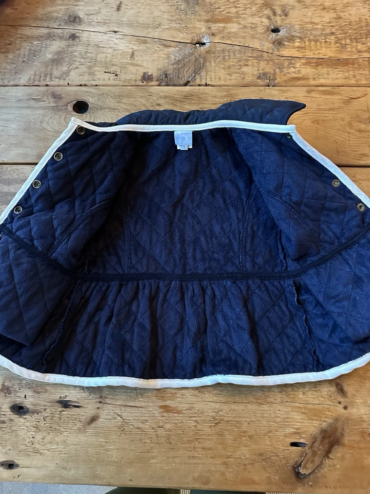 Chaqueta acolchada Bella Bliss niñas - azul marino - talla 5 Foto 3 de 4