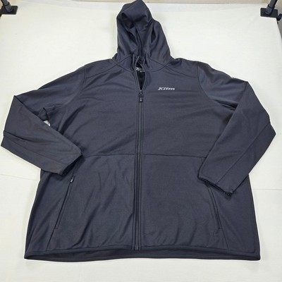 Klim Mid Layer Performance Fleece Solitude Full Zip Black Hoodie Women Size 2XL