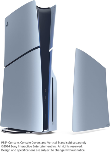 PS5 Digital Console (Slim) + Silver Cover - Picture 4 of 12