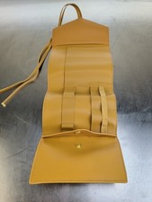 NWT Glass Ladder Co Katherine Tech Organizer Roll Honey Vegan Leather