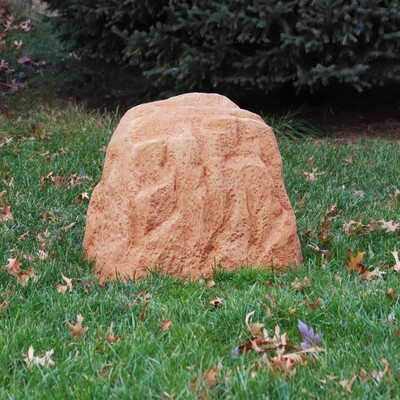 Artificial Polyresin Landscape Rock with Stakes - Sand by Sunnydaze
