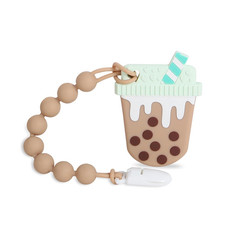 Baby Teething Toys Silicone Teether with Pacifier Clip Holder, 3 Months