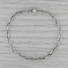 David Yurman Cable Chain Bracelet Sterling Silver 7" 3.5mm