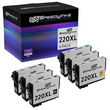 6Pk Ink Cartridges for Epson 220 XL T220 Expression XP-320 XP-420 XP-424 WF2660