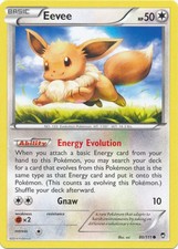 Eevee - 80/111 - Common (Lp) Furious Fists - Colorless Pokémon on eBay