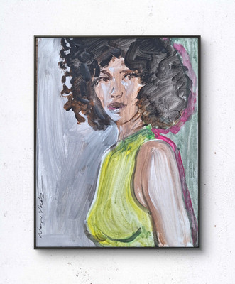 Original Nerov ''Cora'' Moderne Kunst 24x30 Acrylbild Unikat auf Leinwand
