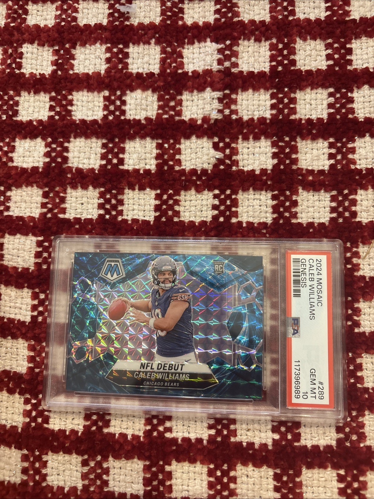 2024 Panini Mosaic NFL Debut Caleb Williams Genesis 🌌 CASE HIT 🌌 PSA 10