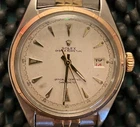 Vintage 1940s Rolex Oyster Perpetual 14K Gold & Steel Bubbleback