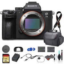 Sony Alpha a7 III Mirrorless Digital Camera Body Only Bundle - With Bag, Extra