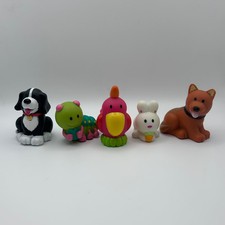 ELC Happyland Small Animal Figures Bundle Dog Rabbit Bird Caterpillar Early L J1