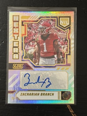 2025 Score Next Era NIL Auto Zachariah Branch #NEN-ZAB (AU, RC) Georgia NFL