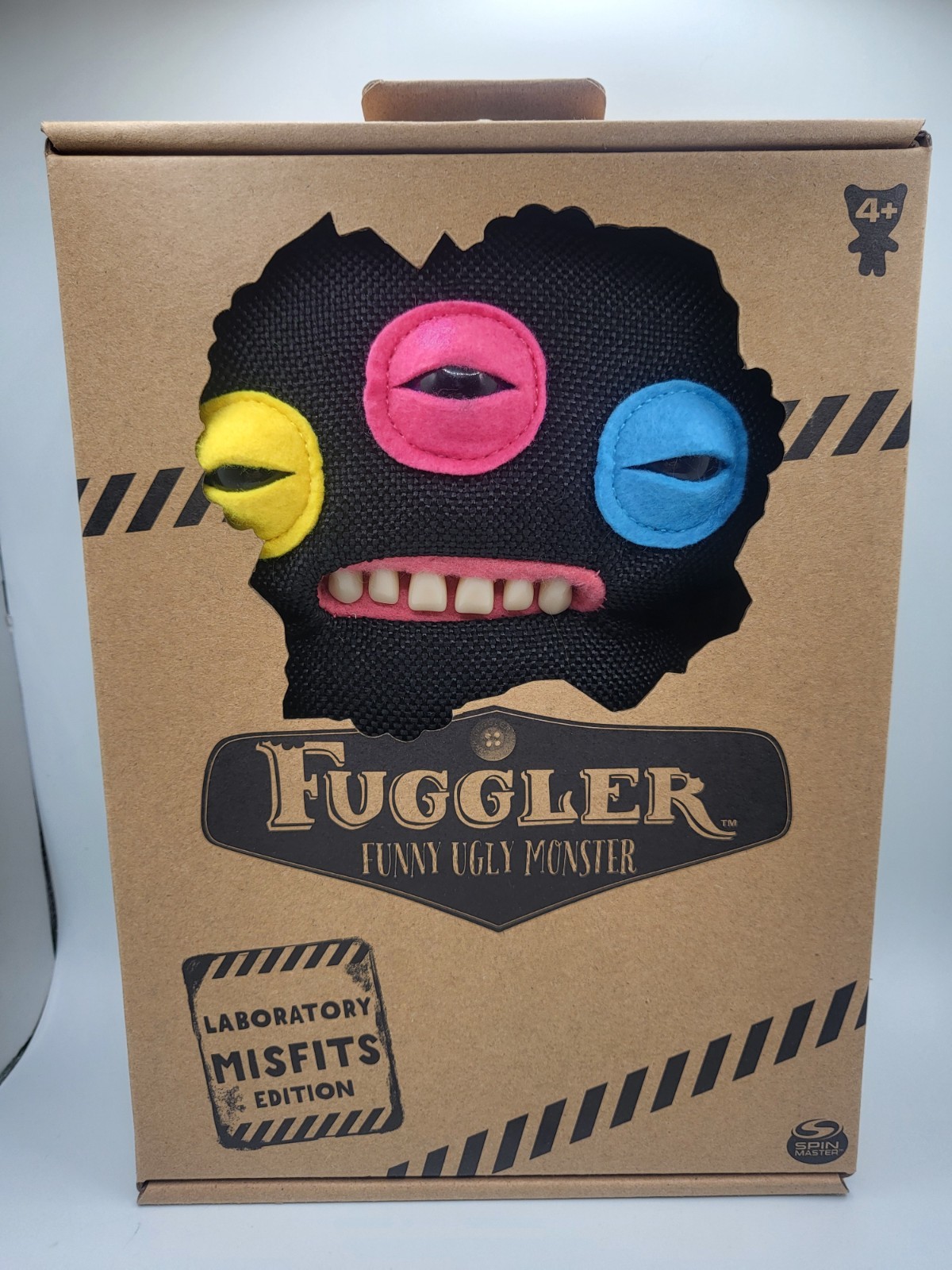 New Fuggler Monster Figure Soft Toy - Black Annoyed Alien Laboratory Misfits