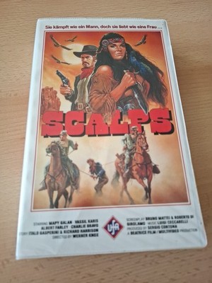 VHS RARITÄT: SCALPS - ES GEHT UM DEINEN SCALP, AMIGO (1987)  Ungetestet