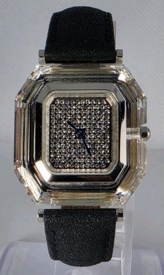 SWAROVSKI SWISS MADE              WOMEN'S WATER RESISTAN STAINLESS STEEL BACK 