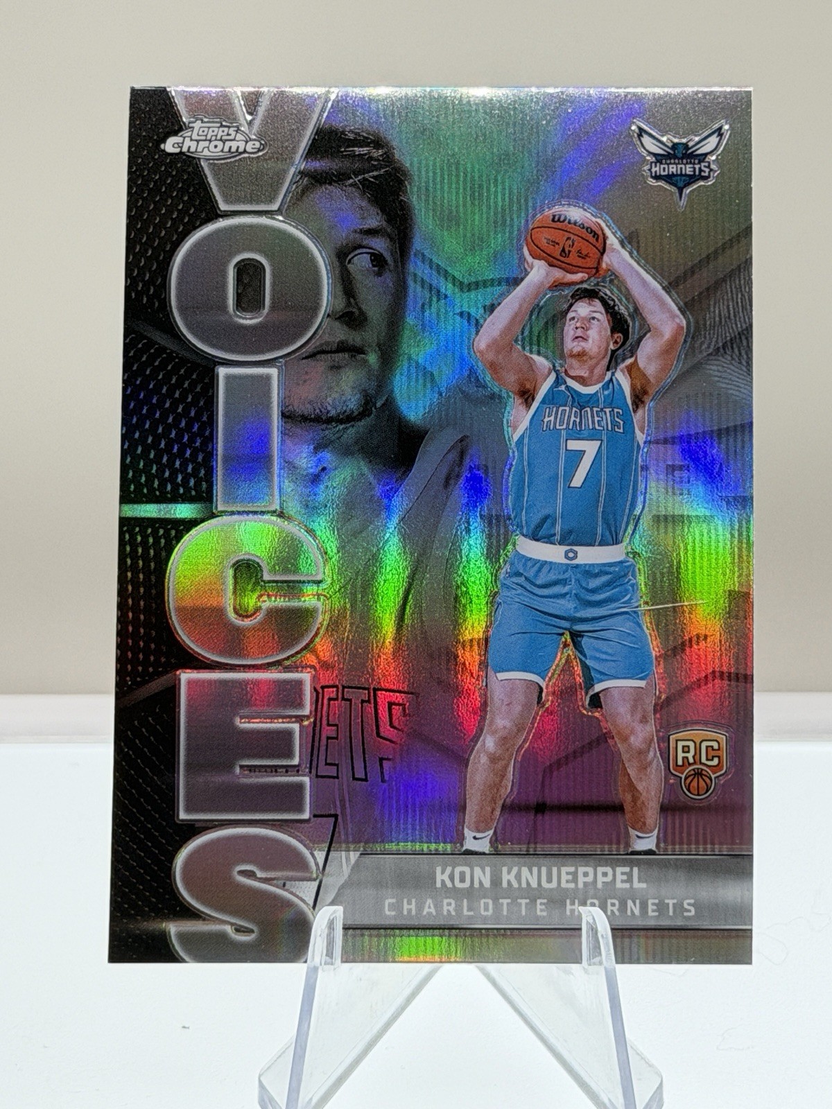 2025-26 Topps Chrome Kon Knueppel Voices RC Refractor VS-9 SP
