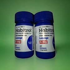 Habitrol Nicotine Lozenge 4mg 09/25....2 Bottles 27 Lozenges Each