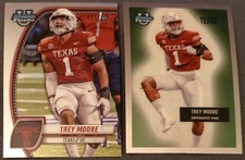 2-2024 Trey Moore Bowman U Chrome 1955 Insert & Refractor. NFL Draft Pick Miami 