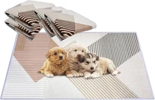 4 Pack Washable Pads for Dogs 23.6'' × 35.4'' Reusable Puppy Pads Pet Training P