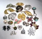 Vintage Costume Jewelry Lot BSK Coro Napier Sarah Cov Pastelli Austria ETC10745