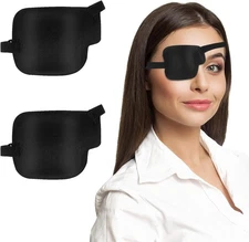 2Pcs Right Eye Patches for Adults,3D Adjustable Eyepatchs for Right Eye,Medical 