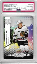 2023/24 NHL Upper Deck CONNOR BEDARD Rookie Commemorative Class PSA 8.5 RC21