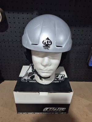 Pro-Tec Descent Snow Helmet Silver Certified Large Multi Sport PROTEC