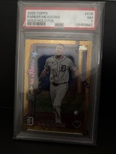 2025 Topps Series 2 Future Stars Parker Meadows Gold Holo Foil 50/50 #576  