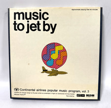 Music to Jet By Volume 3 Continental Airlines Reel to Reel 3.75 IPS Tape