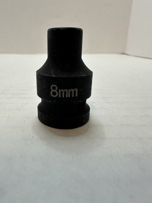 1/2'' Drive Deep Impact Socket, 6 Point Chrome Molybdenum Steel (CR-MO) 8mm