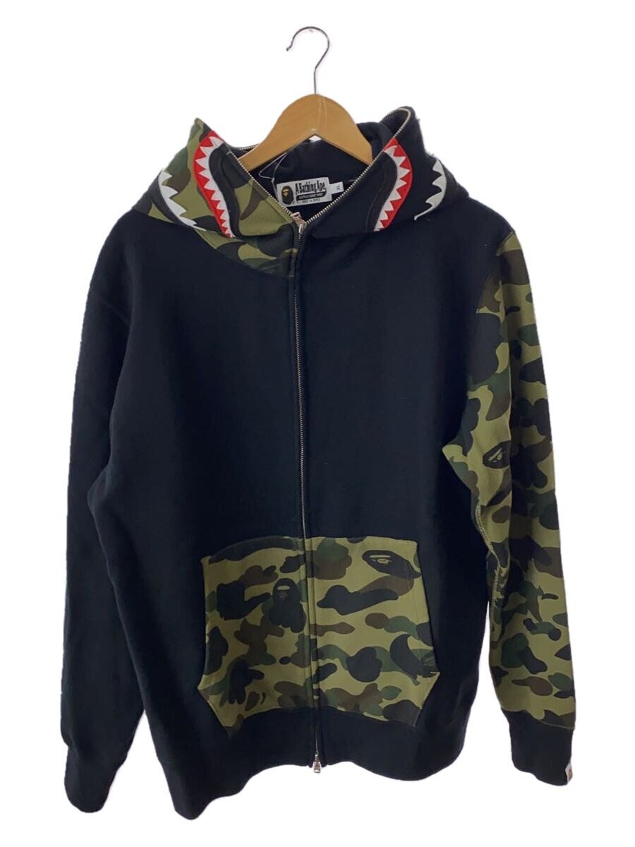 bape カモ柄　zip hoodie COLOR CAMO TIGER SHARK WIDE FULL ZIP DOUBLE HOODIE | bape.com